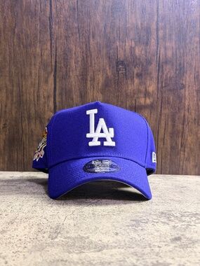 New Era LA Dodgers 9FORTY A-Frame Snapback Royal Blue 100th Anniversary OSFA